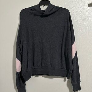 Gray and pink hoodie size large